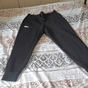 Puma Black Jogger Sweatpants with White Logo